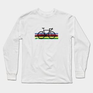 Road Bike Cycling Lover World Champion Bike Stripes Long Sleeve T-Shirt